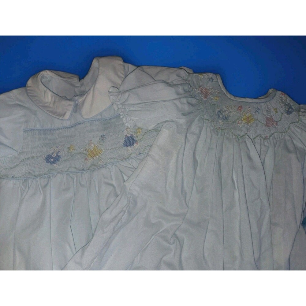 Hand-smocked Boy/Girl Twin Easter Outfits, Size 9 Mo.